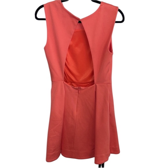 bebe Fit and Flare Dress Coral Color Size Medium - Picture 12 of 15